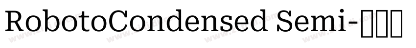 RobotoCondensed Semi字体转换